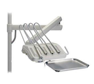 BDS 3HP Automatic Euro Style, 2" dia Post Mount Dental Unit