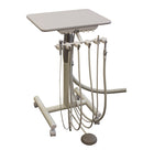BDS 3HP Automatic Mobile Dental Cart with Vacuum, Stationary Holder Bar