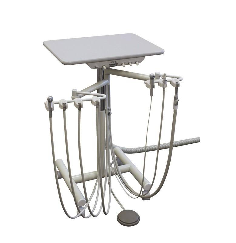 BDS 3HP Automatic Duo Dental Swing Cart with Vacuum