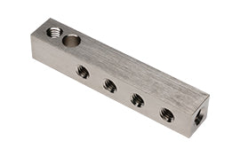 Dual Mount Distribution Manifold Block with 10-32 Port