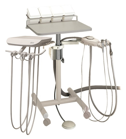 3HP Automatic Duo-Swing Mobile Dental Cart with Vacuum - DentalPartsUSA