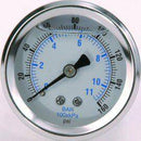 2" Round Gauge, Liquid Filled